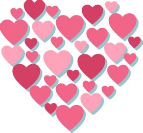 Pink Hearts PNG Image PurePNG Free Transparent CC0 PNG Image Library