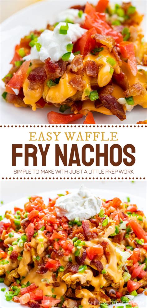 Waffle Fry Nachos Recipe Waffle Fries Loaded Fries Recipe Nachos