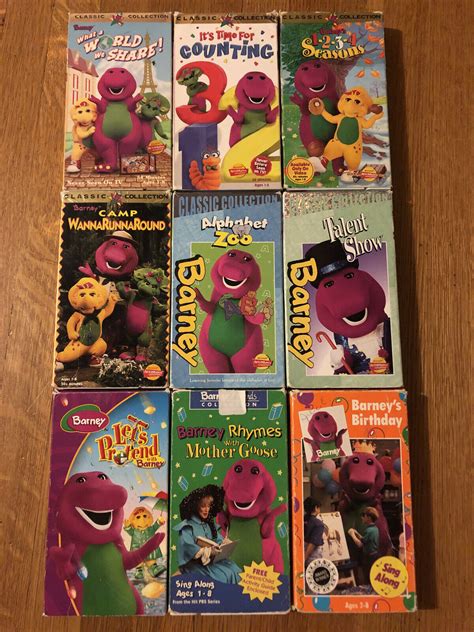By Product Advertise Trace Barney Vhs Tapes Lot Tuberculosis Car Noodles