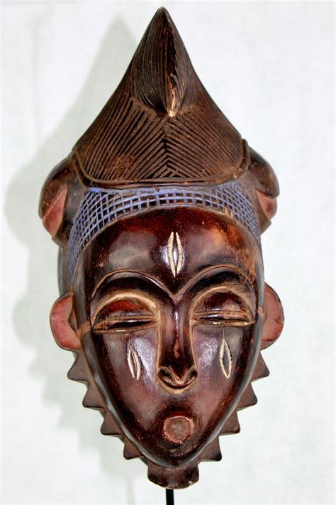 Vintage Yohure Mask Ivory Coast Africa Culture Art African Art