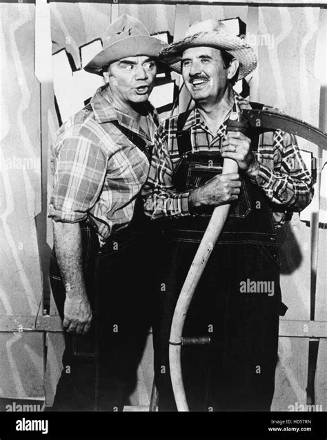 Hee Haw From Left Guest Ernest Borgnine Cast Member Archie Campbell