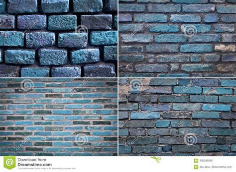 Brick Wall Texture Stock Image Image Of Blue Material