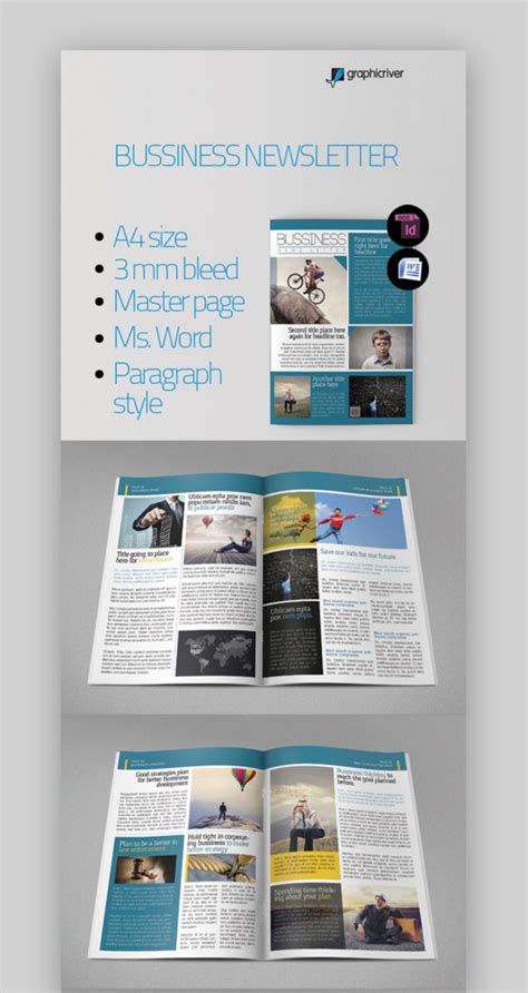 20 Best Free Editable Microsoft Word Newsletter Print Templates For