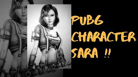 How To Draw Pubg Character Drawing Pubg Mobile New Character Sara