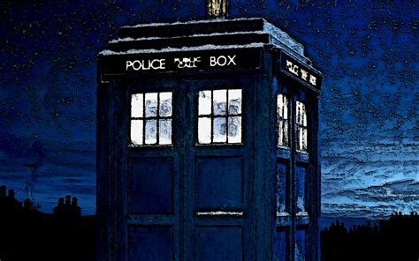 Tardis In Winter Wallpaper And Background Image 1680x1050 Id195325
