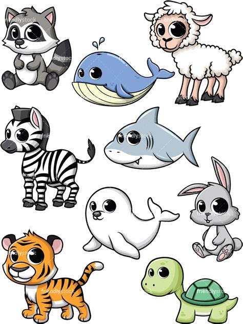 Cartoon Baby Animals Clipart