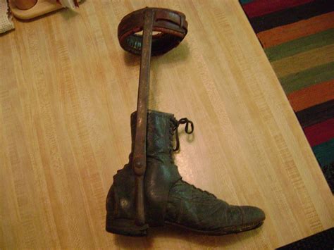 Vintage 1800s Childs Leg Brace Used At A Time When Polio Was