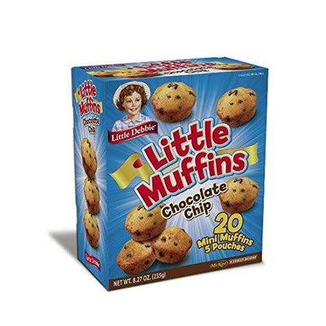 Little Debbie Chocolate Chip Mini Muffins 827 Oz Boxes Pack Of 6