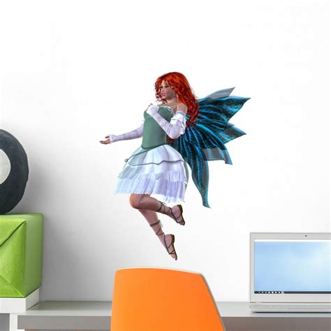 Red Haired Fairy Wall Decal Wallmonkeys