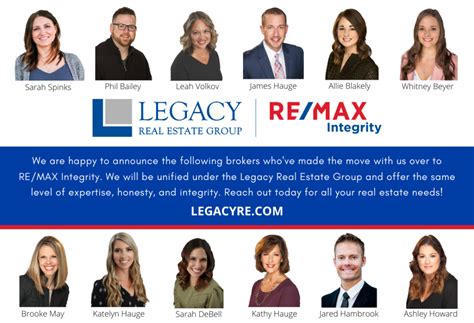 Introducing The Legacy Real Estate Group Remax Integrity Legacy