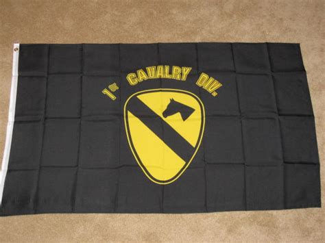 3x5 Black First Cavalry Flag 1st Cav Army Usa Us F074 Ebay