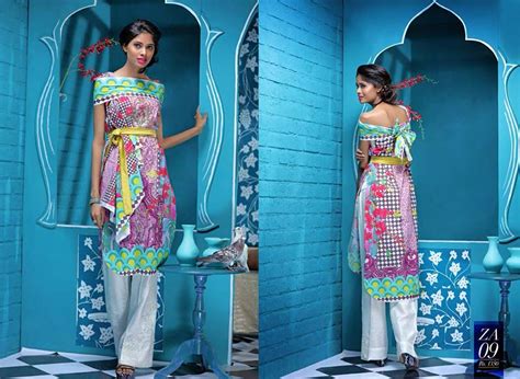 Zahra Ahmed Printed Tunics Eid Collection 2016