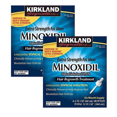 Kirkland Signature Minoxidil For Men 5 Minoxidil Hair Regrowth Treatment 12 Months Supply