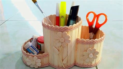 Tempat Pensil Dari Stik Es Krim Ice Cream Stick Pen Holder Easy