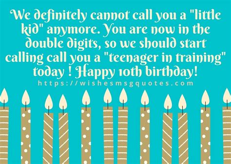 100 Happy 10th Birthday Quotes For Boy 10 Years Old Boy Birthday