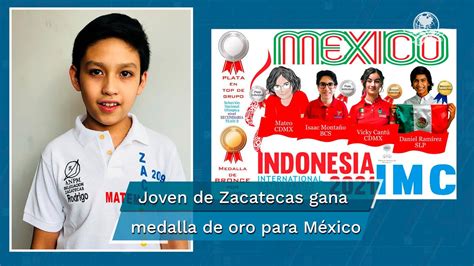 ¡orgullo Mexicano El Niño Rodrigo Saldívar Gana Oro En Olimpiada Internacional De Matemáticas