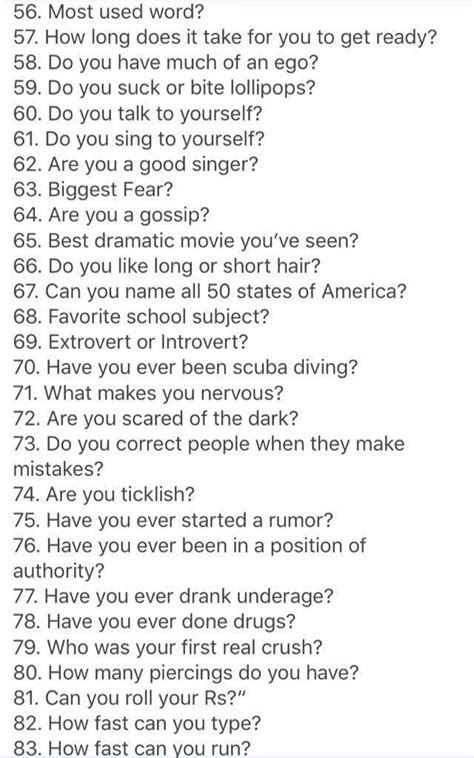 100 things to ask questions to ask people questions to get to know someone deep questions