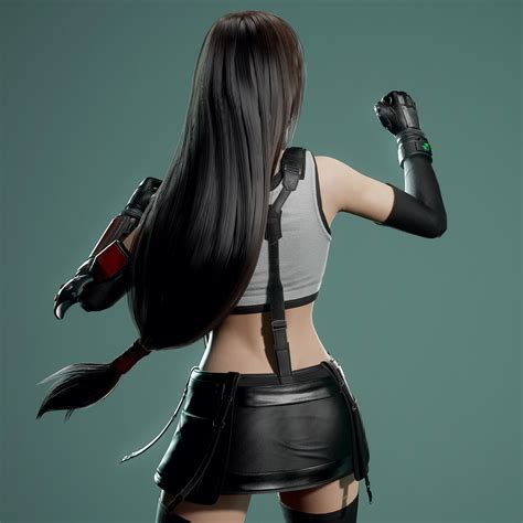 3d Model Tifa Lockhart Game Ready Vr Ar Low Poly Rigged Cgtrader