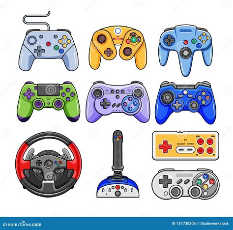 Video Game Control Icon Isolated On White Stock Vector Illustration
