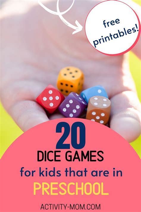 Preschool Dice Games The Activity Mom Preschool Math Games