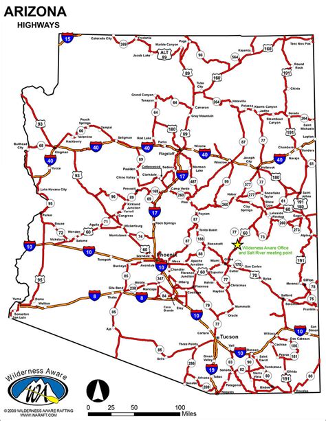 Road Arizona State Overview Colorado White Water Rafting Trips