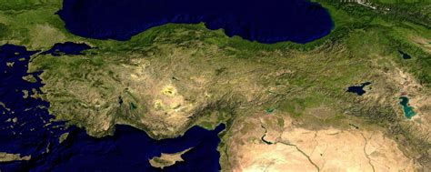 Türkiye Haritası (Uydudan) | Jeodezi Günlüğü