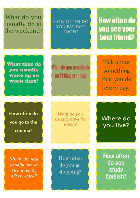 Conversation Topic Cards Printable For Kids Tedy Printable Activities