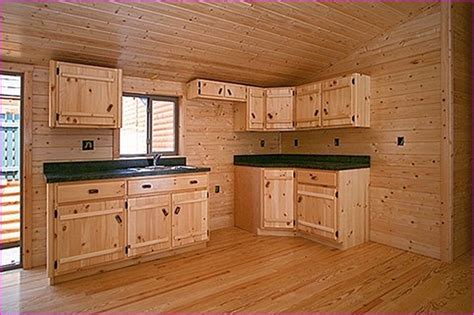 View Unfinished Knotty Pine Kitchen Cabinets Pictures Design For Bedroom