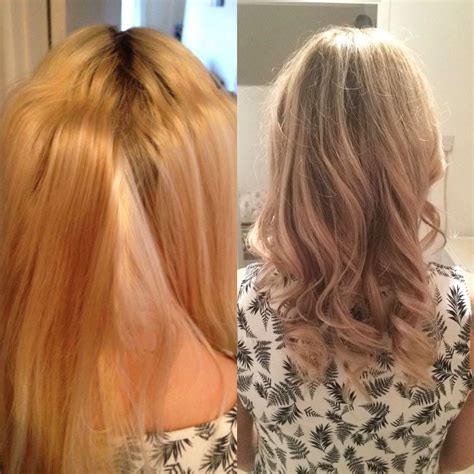 Bleach Blonde Hair Turned Into A Natural Ash Balayage Bleach Blonde Hair Ash Balayage