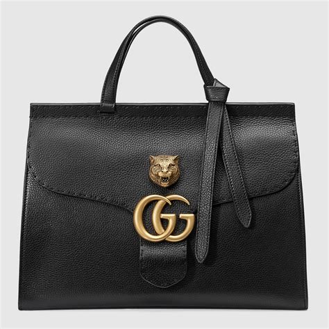 Gg Marmont Leather Top Handle Bag Gucci Womens Totes 409155a7m0t1000
