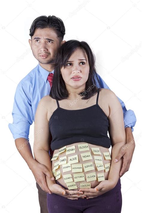Confused Parents Thinking Baby Names Stock Photo By Realinemedia 65589773