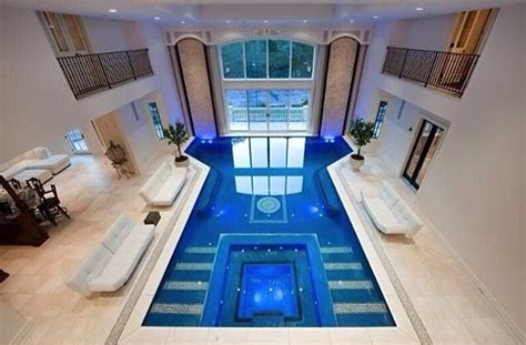 Indoor Pool Stone Mansion Indoor Pool Luxury Pools