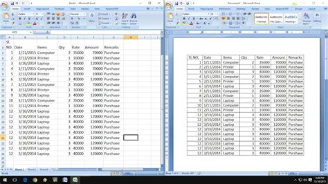 How To Exact Copy And Paste Excel Data Into Word Table Youtube