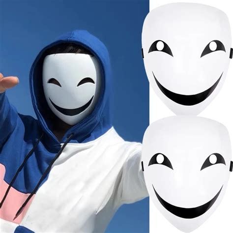 Adjustable Mask Adults Japanese Anime Black Bullet Hiruko White Visible