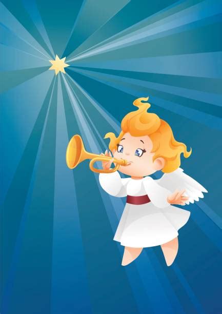 150 Angels Playing Trumpets Stock Illustrations Royalty Free Vector