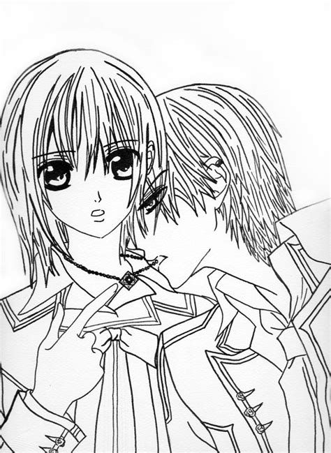 Anime Vampire Coloring Pages Coloring Pages For All Ages Coloring Home