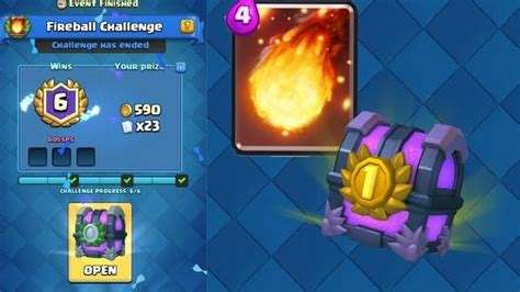 Fireball Challenge 6 0 Using This Deck Clash Royale Crazy Battle