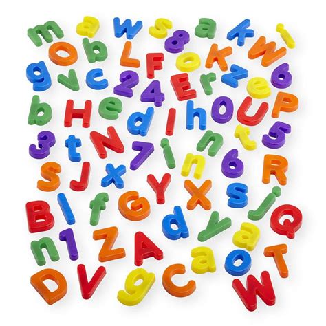 52 Multi Coloured Learning Kids Pieces Educational Magnetic Letters And