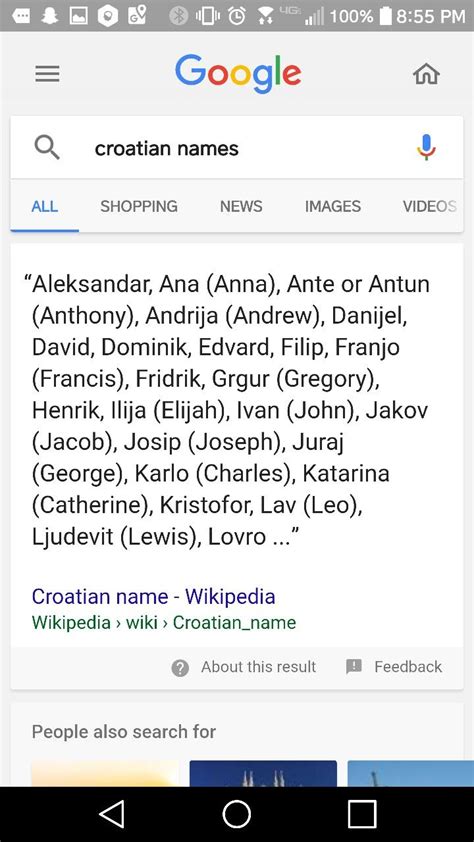 Croatian Names English Vocabulary Words Learning Name Inspiration Names