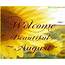 Welcome August Month  Hello Pictures