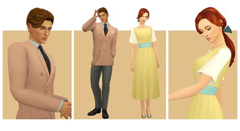 Sims 4 Custom Content Clothes Maxis Match