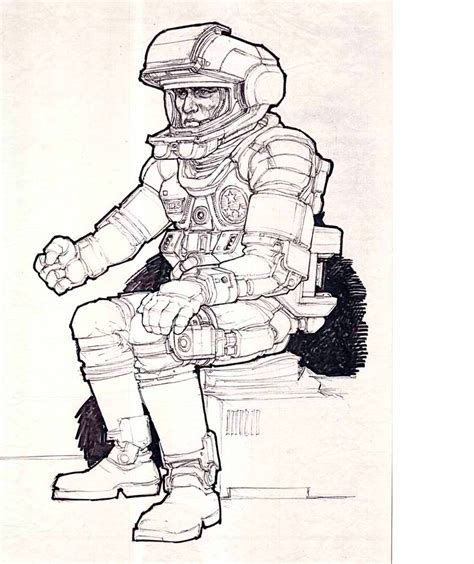 Ron Cobb Robot Jox Futuristic Armour Drawing Sketches Drawings