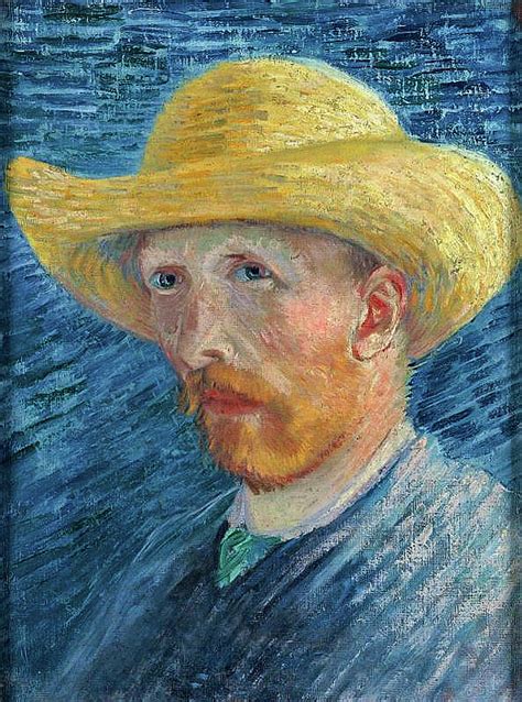 Vincent Van Gogh Self Portrait With Straw Hat