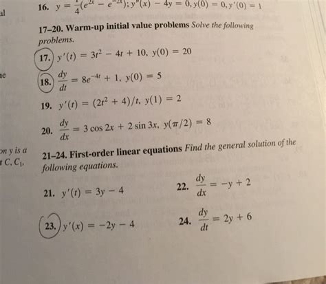 Solved Solve The Following Problems Yt 3t2 4t