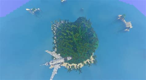 Plane Crash Island Survival Island Minecraft Map