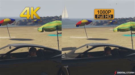 4k Vs 1080p Graphics Comparison Grand Theft Auto 5 Digital Storm Unlocked
