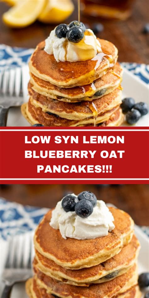 Again, whole wheat flour is an ingredient that can be used in diet pancake recipes, but pancakes made with whole wheat flour are not that low in calories. LOW SYN LEMON BLUEBERRY OAT PANCAKES!!! - Moms Foodie