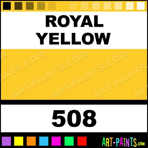 Royal Yellow Extra Fine Watercolor Paints 508 Royal Yellow Paint