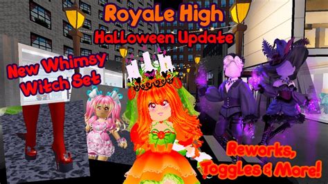 new whimsy witch set reworks toggles new outfits and more royale high halloween update 2022