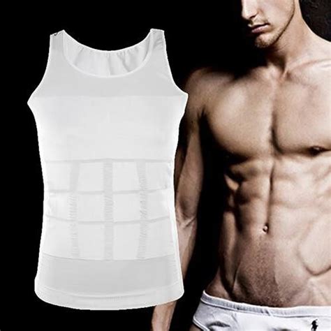 Men S Slimming Body Shaper Waist Training Corset Tank Top Vest